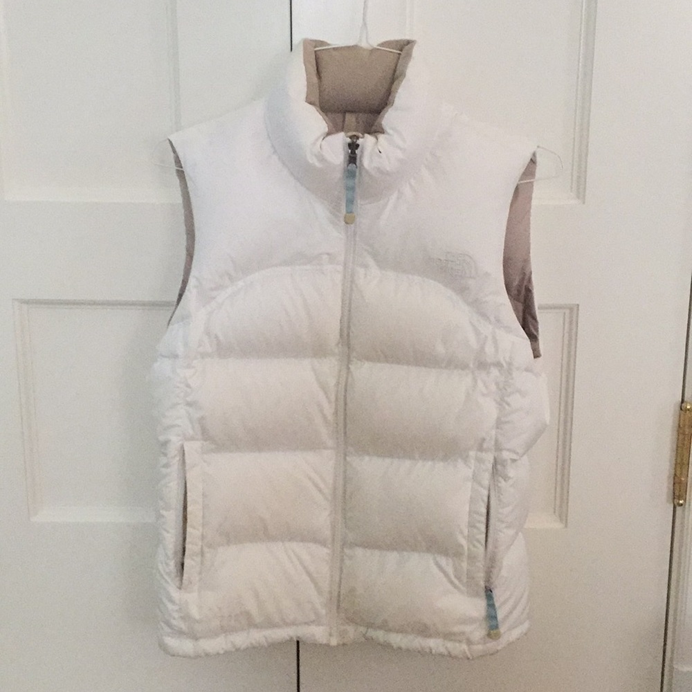 Women’s White North Face Vest